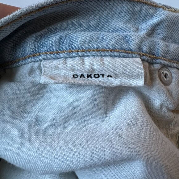 Slvrlake Womens 24 Dakota Light Wash Denim Jeans Blue Straight Leg High Rise - Picture 8 of 8